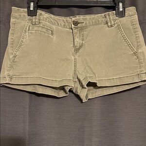Express Women's Army Green Shorts